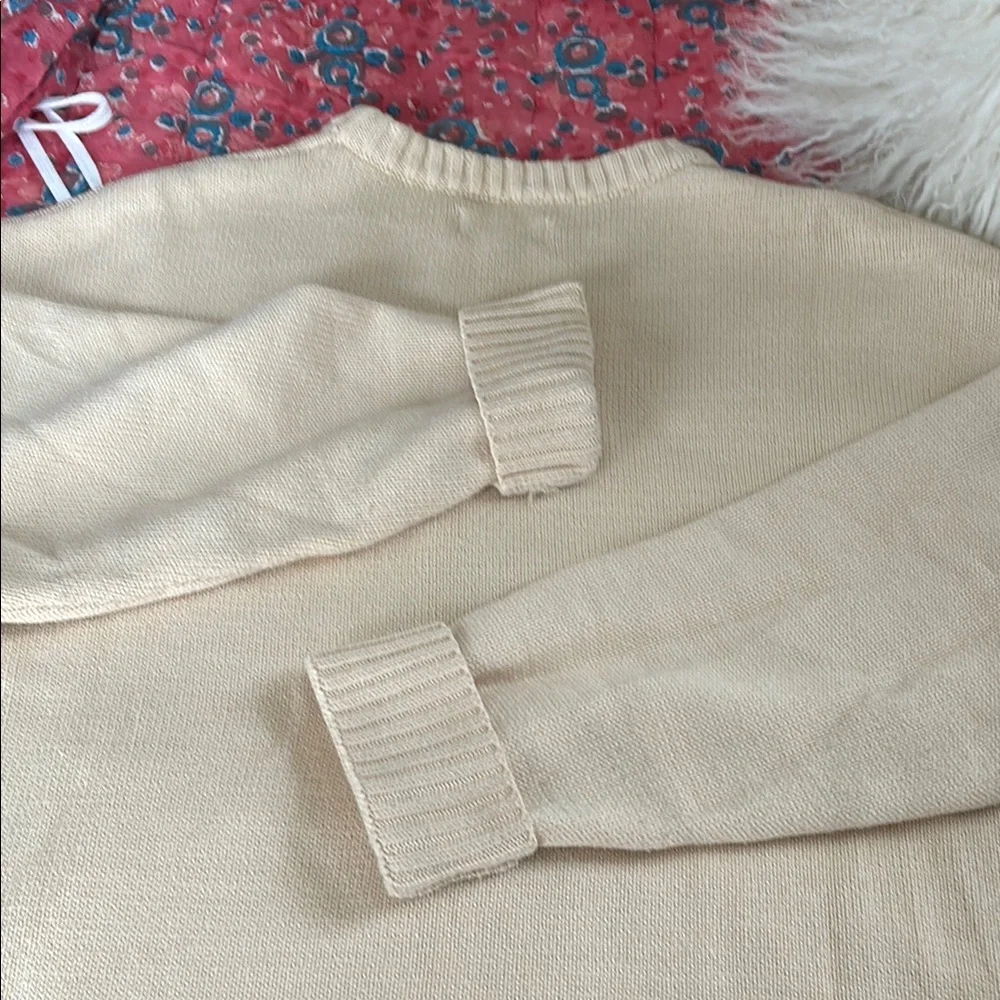 Cream Dog Print Sweater - Picture 8 of 10